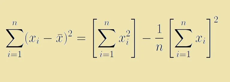 variance equation